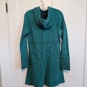 Prana Teal Cowl Neck Sweater Dress